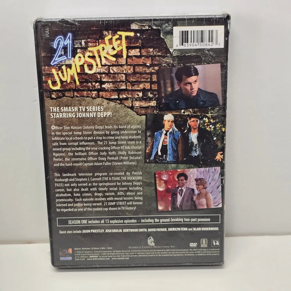 21 Jump Street Complete First Season DVD Johnny Depp 80s Retro TV Mill Creek - Picture 2 of 5
